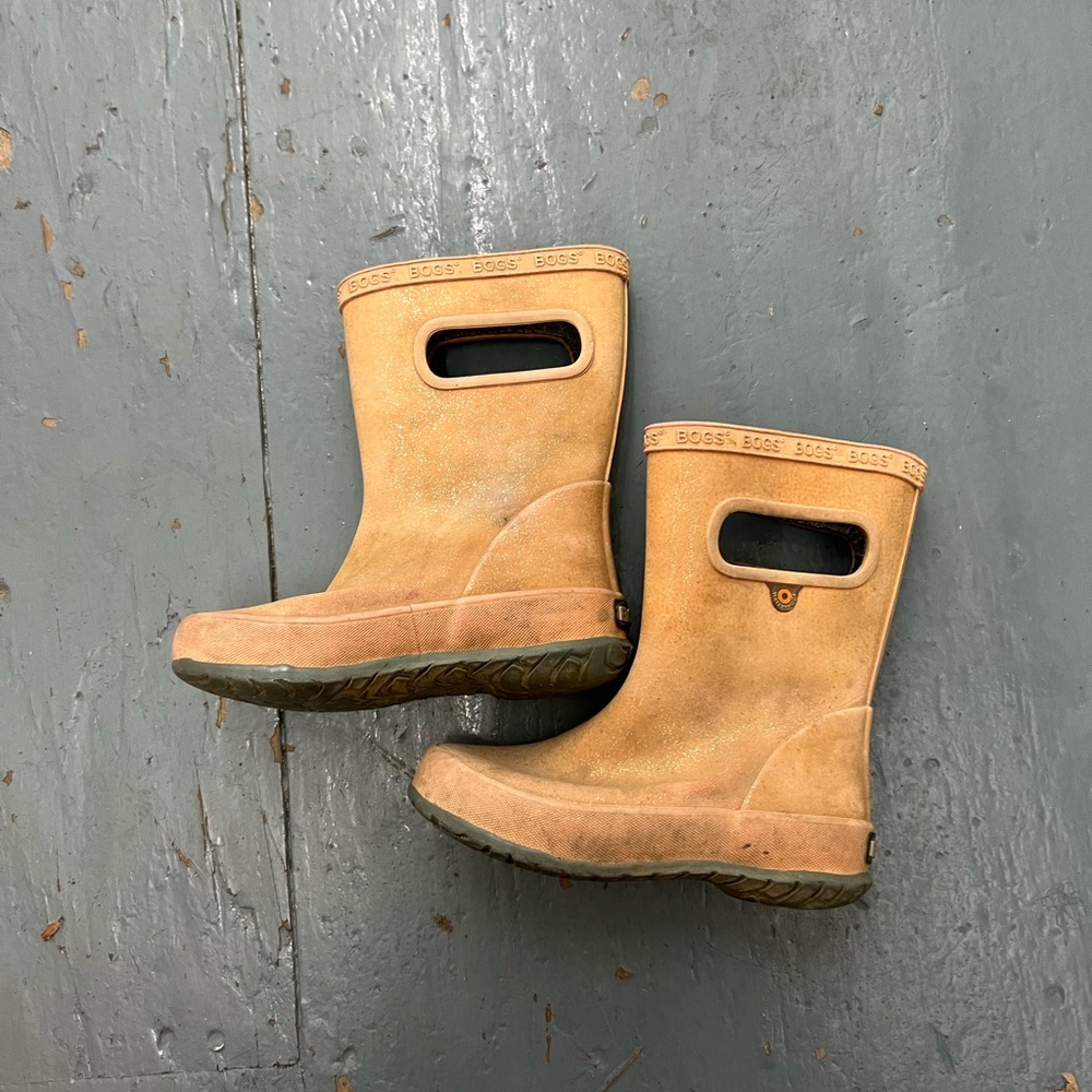 BOGS Kids Light Brown Rain Boots